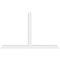 Ekena Millwork Portland Architectural Grade PVC Gable Bracket, 108"W x 67 1/2"H x 6"D x 6"F, 15/12 Pitch GBP108X68X0606POR00 - alternate 2
